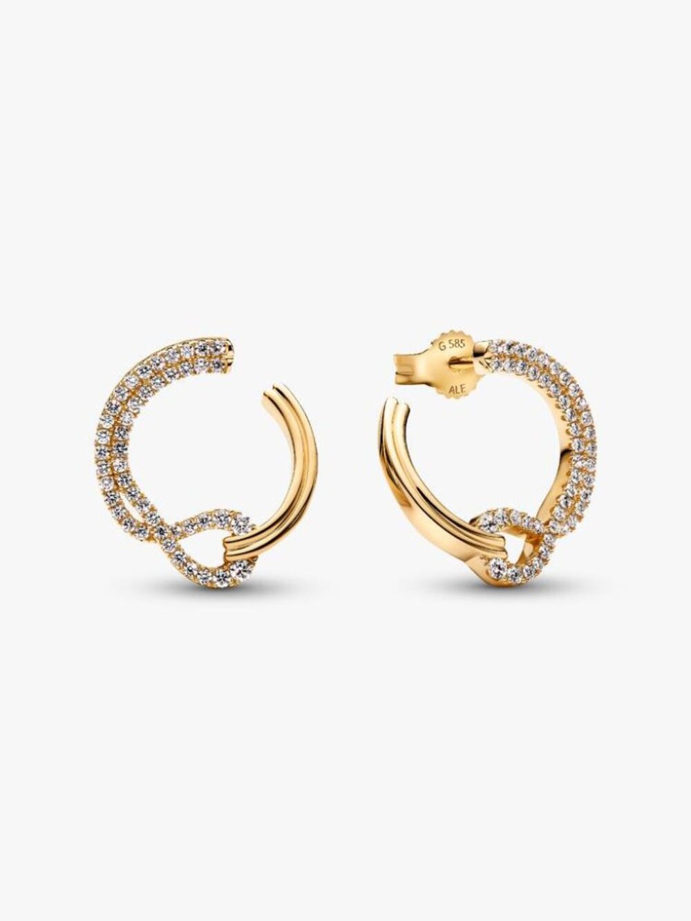 Pandora Infinite Lab-grown Diamond Pav�� Open Circle Stud Earrings